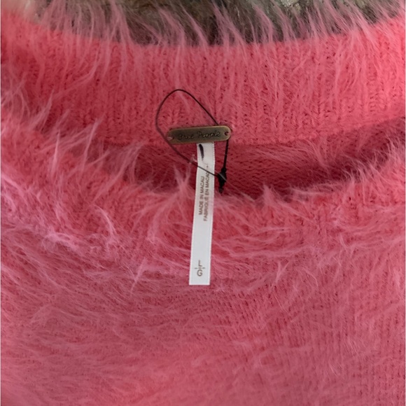 Free people Harrison Bunny Crew in pink size Large - Picture 5 of 8